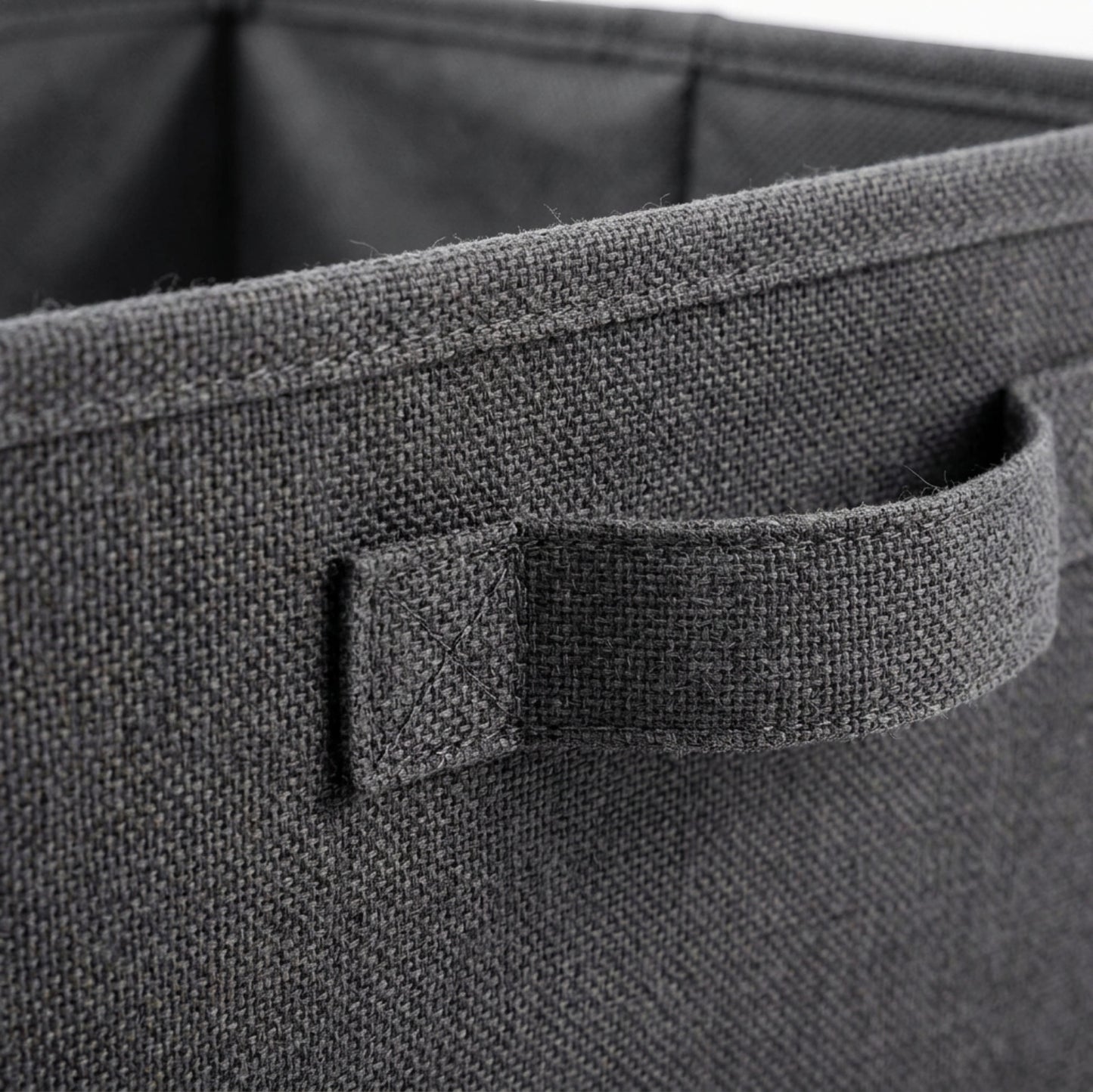 Spvxg Collapsible Fabric Storage Bin Charcoal Handles 2 Pack