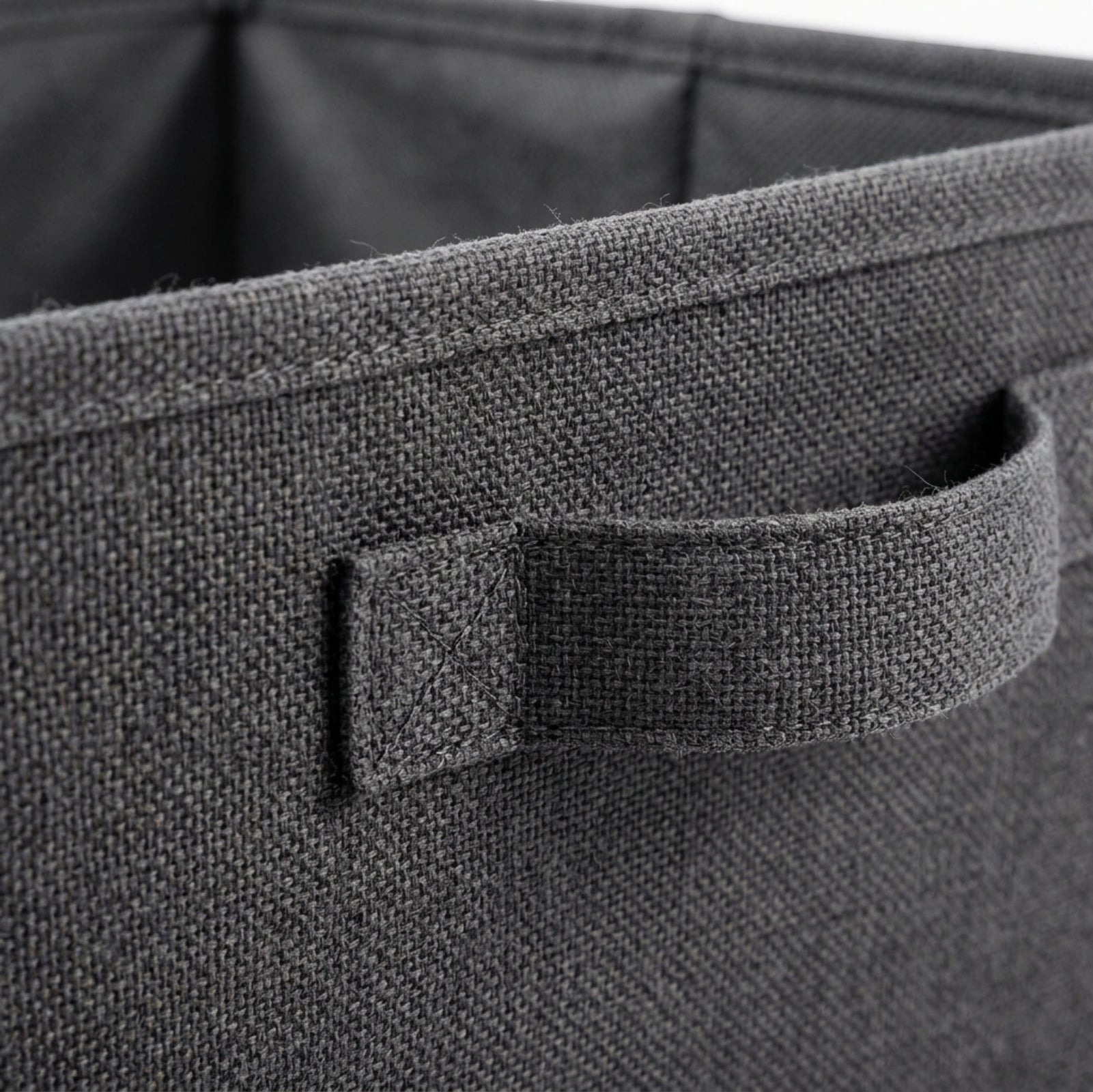 Spvxg Collapsible Fabric Storage Bin Charcoal Handles 2 Pack