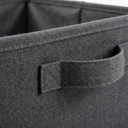 Spvxg Collapsible Fabric Storage Bin Charcoal Handles 2 Pack
