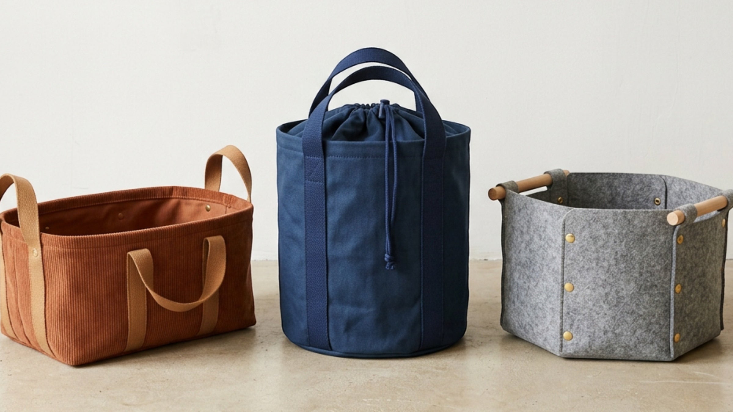 Spvxg Fabric Folding Storage Baskets with Handles
